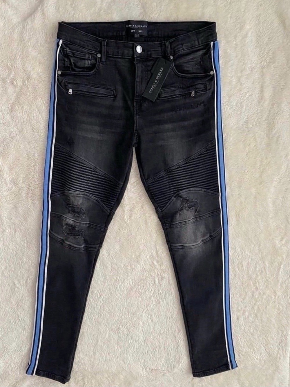 Men’s Supply & Demand Jeans, Distressed, Size 38, NWT